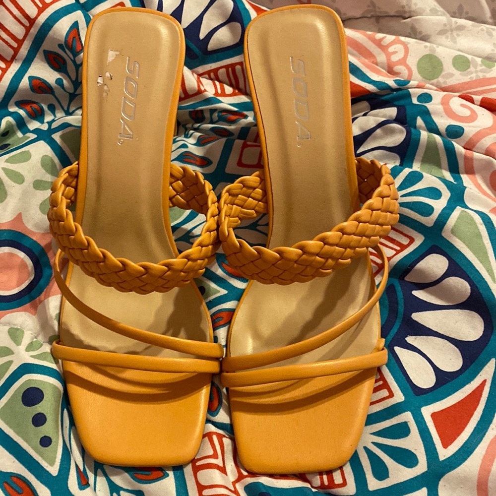 Orange heels